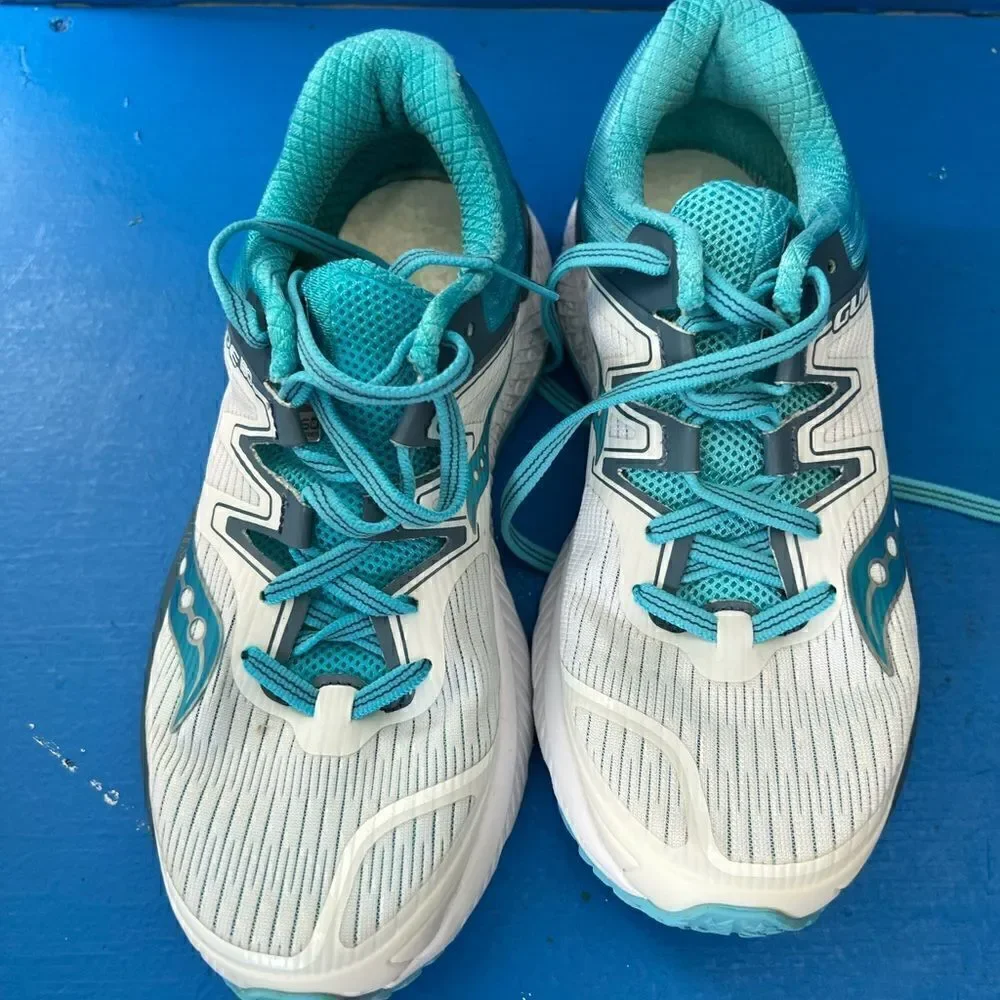 Saucony Womens Guide ISO S10415-4 White Running Shoes Size 7